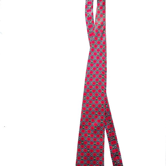 Auc Christian Dior Silk red tie - Picture 7 of 7